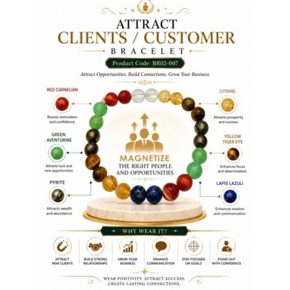 Attract Clients & Customers Crystal Bracelet