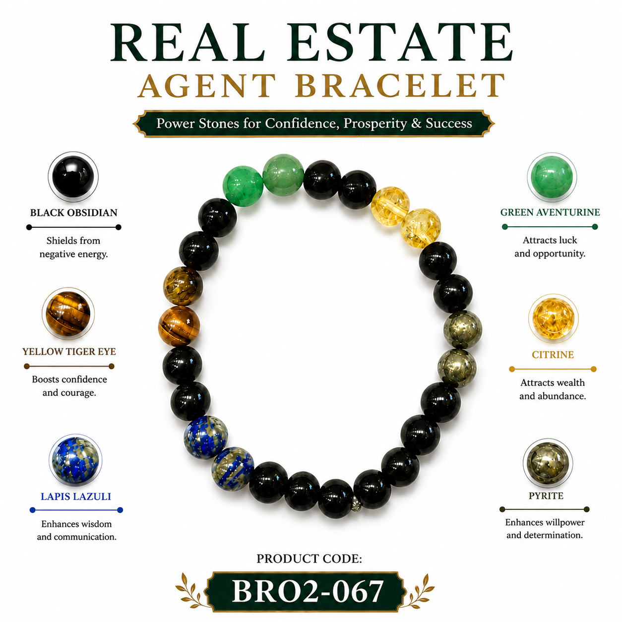 Real Estate Agent Crystal Bracelet